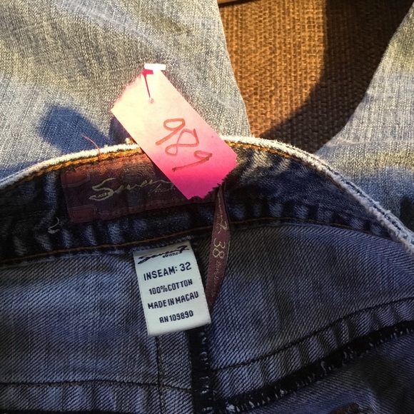 SEVEN7 Straight Leg 100% Cotton Jeans 38 (986) - Picture 7 of 7